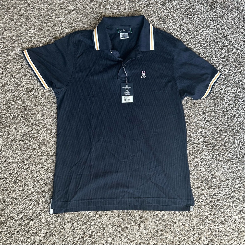 NWT!!! Psycho Bunny Men’s 6-L Collared Shirt